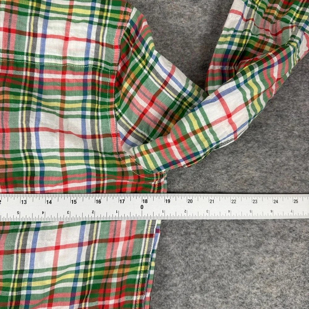 J McLaughlin Louis Button Up Shirt Long Sleeve Plaid Womens Small S - Picture 9 of 11